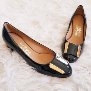 New Salvatore Ferragamo Bow Pumps